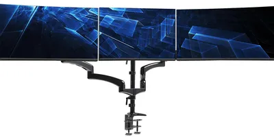 Produktbild von Dreifach Monitorhalterung - Verstellbare Unterstützung - 3 Bildschirme bis 32 Zoll