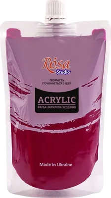 Image de Rosa Studio, peinture acrylique, 200 ml, violet quinacridone (448), 1 pièce