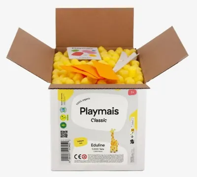 Produktbild von PlayMais Bastel Kreativität Eduline Classic Refill 1000 yellow gelb ab 3 Jahren