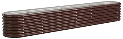 Produktbild von vidaXL Hochbeet Verzinkter Stahl 260x40x36 cm Braun