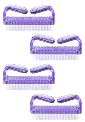 Immagine prodotto di Spazzole per unghie con manico, confezione da 4, colore viola