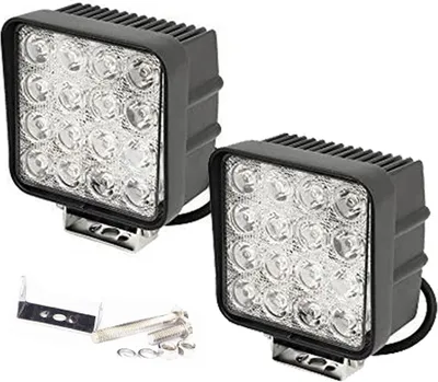 Produktbild von Greenmigo 2X 48W Quadrat LED Offroad Flutlicht Reflektor Scheinwerfer Arbeitslicht Arbeitsscheinwerfer Zusatzscheinwerfer Offroad Scheinwerfer 12V 24V Rückfahrscheinwerfer