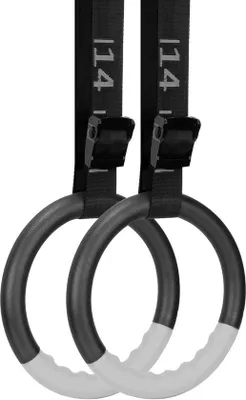 Obrázek produktu pro Ibenzoa® Fitnesskruhy, průměr 15 cm, vyrobené z odolné gumy s protiskluzovou povrchovou úpravou, s nastavitelnými nylonovými popruhy a karabinami – pro posilování a zlepšení flexibility