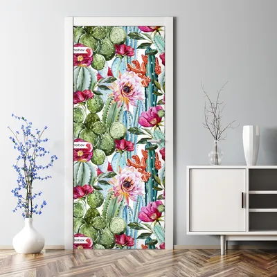 Produktbild von Dekorative Türtapete selbstklebend Klebefolie Türposter Türaufkleber Fischgrätenmuster 70 x 200 cm