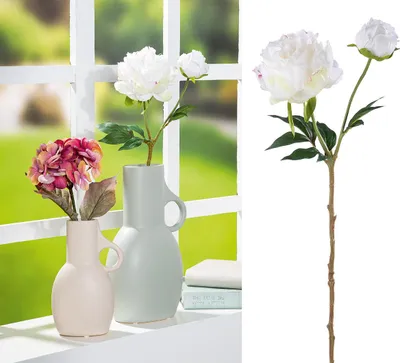 Produktbild von Gilde Deko Pfingstrose weiß VE 12 57016