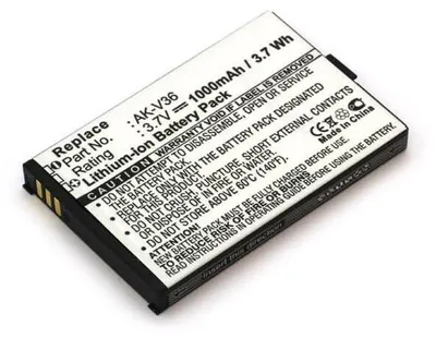 Produktbild von Akku für Emporia Elegance Premium Li-Ion 3,7 Volt 1000 mAh schwarz.