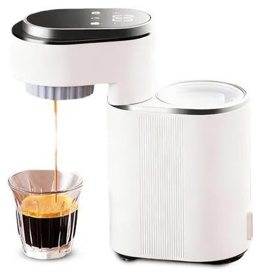 Obrázek produktu pro Espresso stroj Zimilo Mini, 15 barů, přenosný, extrakce za tepla i za studena, 11 teplotních stupňů, nádržka na vodu 150 ml, cestovní kávovar, bílý