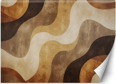 Produktbild von Vlies fototapete Wellen im Boho-Stil 150x105 cm Feeby Lila inkl. Kleber einfache Montage