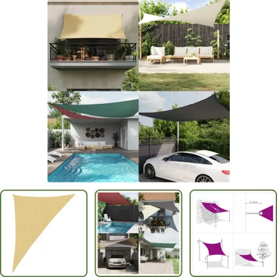 Immagine prodotto di The Living Store Tenda da sole color sabbia 4x5x6,4 m 100% poliestere Oxford