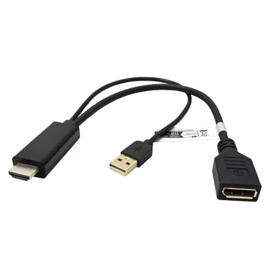 Obrázek produktu pro VALUE 12.99.3146, 0,3 m, HDMI Typ A (standardní), DisplayPort, Samec, Samice, Přímý