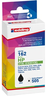 Productafbeelding van edding EDD-162 HP Nr. 21XL schwarz