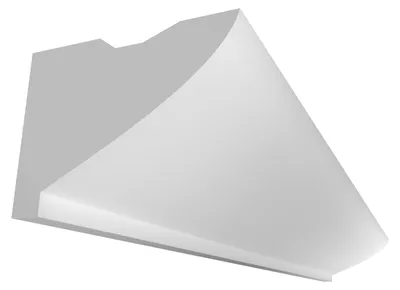 Immagine prodotto di ELHARE Profilo di illuminazione indiretta a parete per modanatura di stucco Profilo di illuminazione indiretta a LED LS1A - 55x70mm, 2m