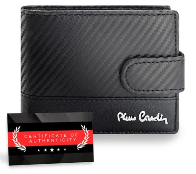 Zdjęcie produktu dla Pierre Cardin portfel męski RFID skóra naturalna czarny 10,5x8,5 cm