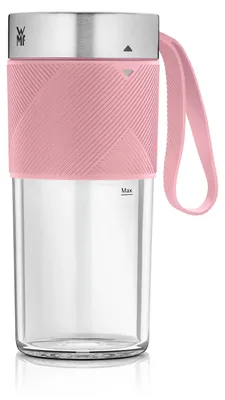 Obrázek produktu pro WMF Küchenminis Mix on the Go 300 ml, mini mixér na cesty, USB mixér na smoothie, dobíjecí osobní mixér, přenosný mixér na smoothie a koktejly, růžový