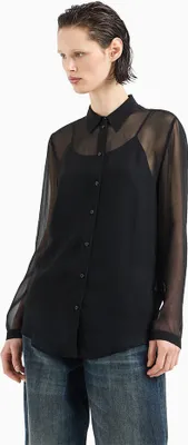 Produktbild von Armani Exchange 6dyc07_yn1vz Langarmhemd Schwarz S Frau Schwarz S