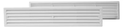 Productafbeelding van Europlast VR459 deurventilatie rooster, 450 x 92 mm, tweedelig, wit