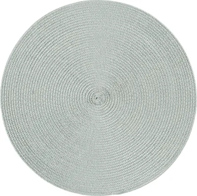 Produktbild von Tischset rund Polypro silbergrau, 6 Stück. 2003-05