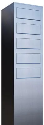 Produktbild von Briefkastenanlage Monolith for Five in Edelstahl