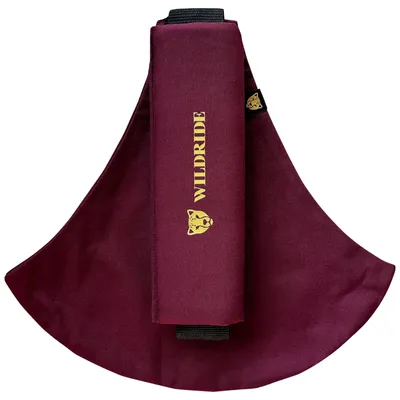 Produktbild von Wildride Kindertrage, 100% Baumwolle, leichte Hüfttrage für Kleinkinder ab 9 Monate, ergonomisches Design, bis 20 kg, Merlot