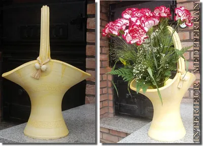 Produktbild von KORB Obstkorb Dekokorb - Größe: ca.45 CM Gelb