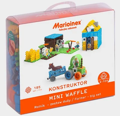Produktbild von Bauklötze Mini-Waffelbauer Blister 185 Stück