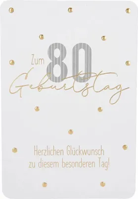 Produktbild von Depesche Klappkarten Kunterbunt : Zum 80 Geburtstag Herzlichen... Klappkarten Kunterbunt Sortierung: Zum 80 Geburtstag Herzlichen...