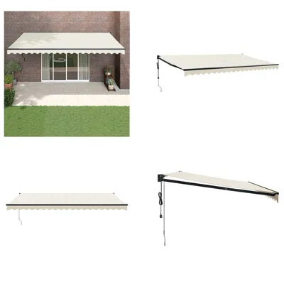 Obrázek produktu pro vidaXL Elektrická markýza s klikou 5x3 m - Markýzy - Markýzy - Stahovací markýzy - Stahovací markýzy