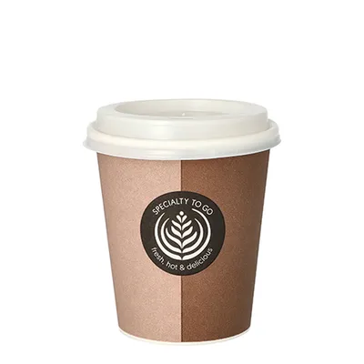 Zdjęcie produktu dla Papstar 81066, 200 ml, Karton, Polistyren, Brązowy, Biały, 8 cm, 91 mm, 10,5 g