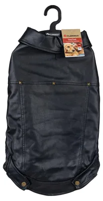 Image de Manteau pour chien Flamingo Sancho noir, longueur du dos : 50 cm