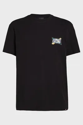 Obrázek produktu pro Pánské černé tričko s potiskem Tommy Jeans Timeless Teal-M