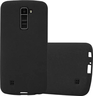 Produktbild von Cadorabo Schutzhülle für LG K10 2016 Hülle in Schwarz Handyhülle TPU Etui Cover Case