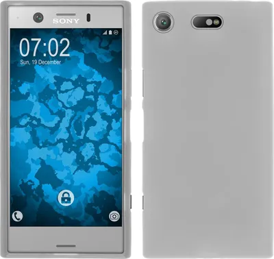 Produktbild von PhoneNatic Case kompatibel mit Sony Xperia XZ1 Compact - weiß Silikon Hülle matt Cover