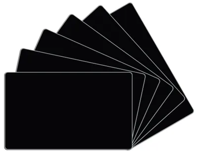 Produktbild von Wallario Frühstücksbrettchen 6er Set aus Glas, je 14 x 23 cm, mit rutschfesten Füßen, Motiv Schwarz