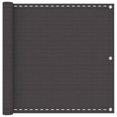 Image de vidaXL Brise-vue pour balcon, anthracite, 90 x 800 cm, en PEHD et aluminium