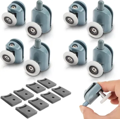 Zdjęcie produktu dla Zestaw rolek do kabiny prysznicowej kółka 23 mm - 8 szt.