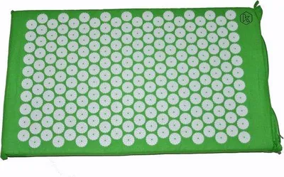 Productafbeelding van Acupressuurmat - Prikkelmat Ontspanning - Pijn Stressvermindering - Kokosvezelvulling - 69x41x27 cm - Groen