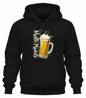 Productafbeelding van Leuke meiden, Mallorca, feestvakantie, bier, vrijgezellenfeest, Ballermann, hoodie, sweater, zwart, maat M