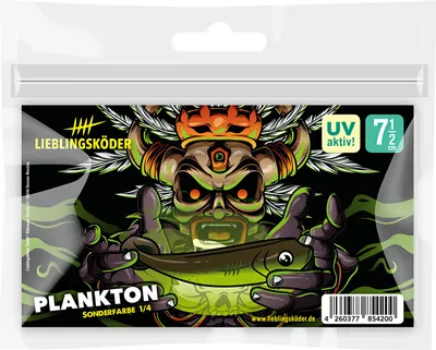 Produktbild von Lieblingsköder Gummifisch Barschköder (7,5 cm, Plankton) Farbe: Plankton