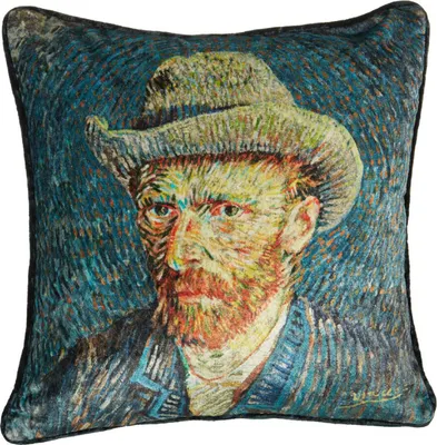 Beddinghouse Kissen Kissenhülle van Gogh Museum 45 x 45 cm blau Vorderseite