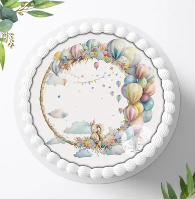 Produktbild von Für die Geburtstags Torte ein Tortenaufleger, Zuckerbild mit dem Motiv: Taufe, Essbares Foto für Torten, Fondant, Ø 20cm, 1779z