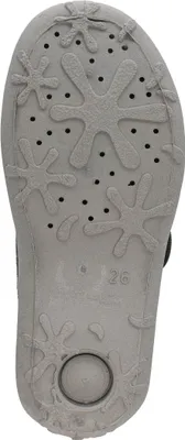 Produktbild von Fischer Kinder Hausschuh Spinnen Motiv Jungen Klettverschluss Boogy 642358, Größe:33 EU, Farbe:Grau