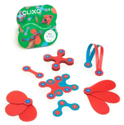 Image de Jeu de construction magnétique - GIPSY TOYS - Itsy CLIXO - 18 pièces - Multicolore - À partir de 4 ans