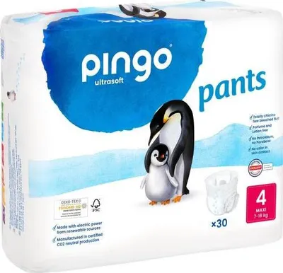 Produktbild von Windeln Pants Maxi 7-18 kg Pinguin Pingo 30 St