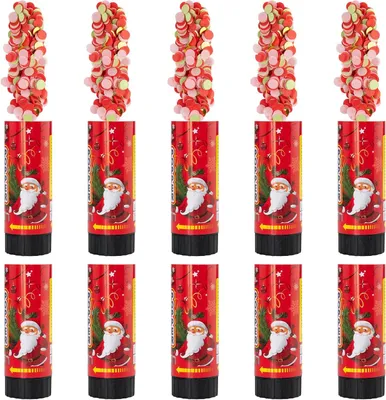Produktbild von Konfettikanonen Mini, 11 cm, 10 Stück, für festliche Feiern