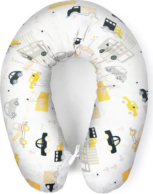 Produktbild von Amilian Stillkissen mit Füllung für klein Baby Schwangerschaftskissen zum Schlafen Baumwolle inkl. Bezug Größe 170cm Pregnancy Pillow; Siedlung