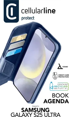 Produktbild von Book Agenda 2 Case für Samsung S25 Ultra Blue (61017)