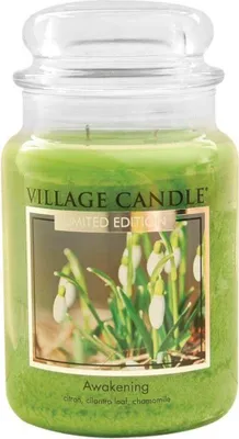 Produktbild von Village Candle Awakening Duftkerze Großes Glas 626 g