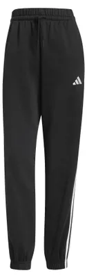Produktbild von adidas Damen Essentials 3-Stripes Fleece Loose Pants, Black/White, XL