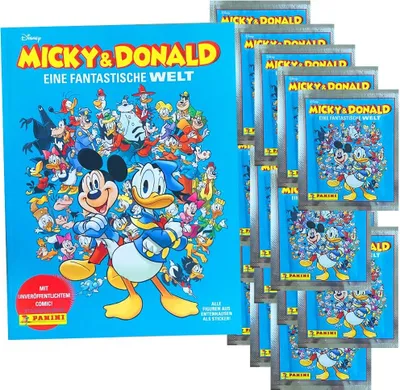 Produktbild von Micky & Donald - Eine Fantastische Welt - Sammelsticker - 1 Sammelalbum + 20 Tüten