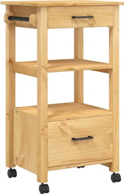 Obrázek produktu pro vidaXL Kuchyňský vozík MONZA 48x40x88,5 cm Masivní dřevo Borovice